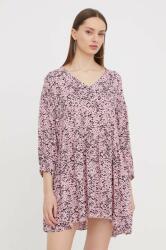 Tommy Hilfiger rochie culoarea roz, mini, evazată DW0DW17428 PPYH-SUD069_30A (DW0DW17428)