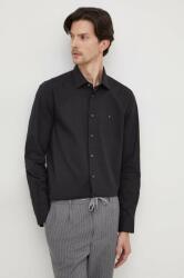 Tommy Hilfiger cămașă bărbați, culoarea negru, cu guler clasic, regular MW0MW31219 PPYH-KDM02E_99X