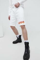 Hugo pantaloni scurți din bumbac culoarea alb 50504826 PPYH-SZM001_00X