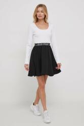 Calvin Klein rochie culoarea alb, mini, evazați J20J222523 PPYH-SUD08G_00X