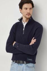 Tommy Hilfiger pulover de bumbac culoarea bleumarin, cu turtleneck MW0MW33510 PPYH-SWM01O_59X