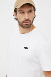 Calvin Klein tricou din bumbac bărbați, culoarea alb, uni K10K112749 PPYH-TSM04L_00X