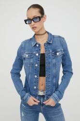 Tommy Jeans geacă din denim femei, de tranziție DW0DW17213 PPYH-KUD02L_55J