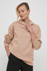 Calvin Klein bluză femei, culoarea bej, cu glugă, uni K20K206964 PPYH-BLD029_02X