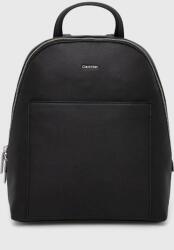 Calvin Klein rucsac femei, culoarea negru, mic, neted PPYH-PKD00B_99X