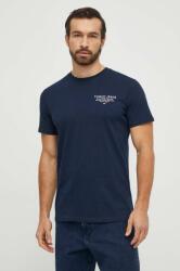 Tommy Jeans tricou din bumbac bărbați, culoarea bleumarin, cu imprimeu DM0DM18265 PPYH-TSM034_59X