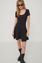 Tommy Hilfiger rochie culoarea negru, mini, evazați DW0DW17408 PPYH-SUD06Y_99X