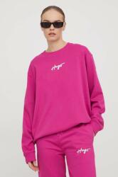 HUGO BOSS bluză femei, culoarea roz, cu imprimeu 50508558 PPYH-BLD00K_42X