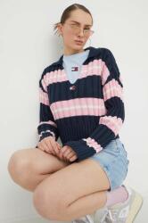 Tommy Hilfiger pulover femei, culoarea bleumarin DW0DW17321 PPYH-SWD03P_59X