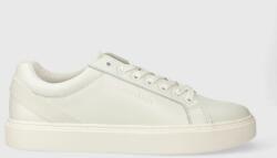 Calvin Klein sneakers din piele LOW TOP LACE UP ARCHIVE STRIPE culoarea alb, HM0HM01292 PPYH-OBM0IY_00X