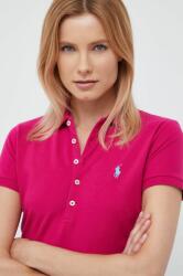Ralph Lauren tricou femei, culoarea roz, cu guler 211870000000 PPYY-TSD36Z_43X