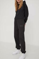 Tommy Jeans pantaloni de trening din bumbac culoarea negru, cu imprimeu DW0DW17309 PPYH-SPD03R_99X