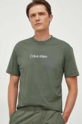 Calvin Klein tricou din bumbac culoarea verde, cu model K10K111346 9BYX-TSM01Y_78X