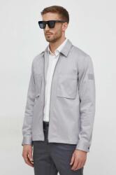 Calvin Klein cămașă bărbați, culoarea gri, cu guler clasic, relaxed K10K112356 PPYH-KDM03A_90X