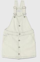 Calvin Klein Jeans rochie din denim pentru copii culoarea alb, mini, drept PPYH-SUG03A_00X
