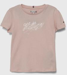 Tommy Hilfiger tricou copii culoarea roz PPYH-TSG052_03X