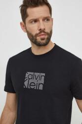 Calvin Klein tricou din bumbac bărbați, culoarea negru, cu imprimeu K10K112498 PPYH-TSM17M_99X