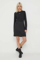 Calvin Klein rochie culoarea negru, midi, drept J20J222528 PPYH-SUD08K_99X