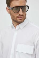 Calvin Klein cămașă bărbați, culoarea alb, cu guler clasic, relaxed K10K110851 PPYH-KDM0DL_00X
