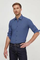 HUGO BOSS cămașă bărbați, culoarea bleumarin, cu guler clasic, slim 50508802 PPYH-KDM011_59X