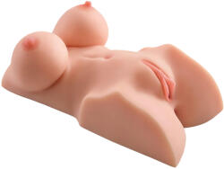 Pipedream DD - 2in1 vibrációs torzó maszturbátor (natúr) - szexaruhaz