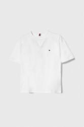 Tommy Hilfiger tricou de bumbac pentru copii culoarea alb, neted PPYH-TSB04L_00X