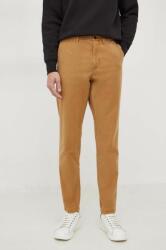 Tommy Hilfiger pantaloni bărbați, culoarea maro, cu fason chinos MW0MW33913 PPYH-SPM027_82X