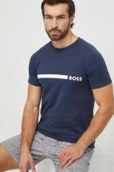 Boss tricou din bumbac bărbați, culoarea bleumarin, cu imprimeu 50517970 PPYH-TSM012_59X