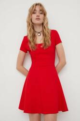 Tommy Hilfiger rochie culoarea roșu, mini, evazați DW0DW17408 PPYH-SUD06Y_33X