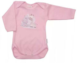  Babastar hosszú ujjú pamut body (74) Best Friend's! rózsaszín - babyshopkaposvar
