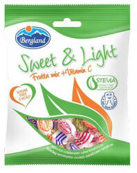 Bergland Keménycukorka Bergland Sweet & Light Frutta Mix 60g (steviaval)