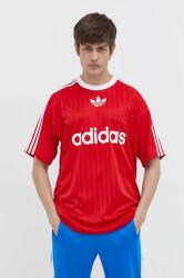 adidas Originals t-shirt Adicolor Poly Tee piros, férfi, nyomott mintás, IM9458 - piros M