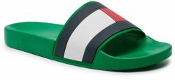 Tommy Jeans Papucs Tommy Jeans Rubber Th Flag Pool Slide FM0FM04263 Olympic Green L4B 40 Férfi
