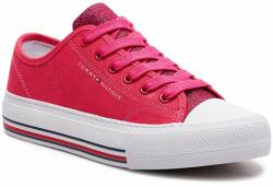 Tommy Hilfiger Teniși Tommy Hilfiger Low Cut Lace-Up Sneaker T3A9-33185-1687 S Magenta 385