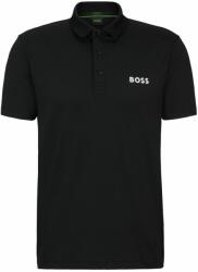 BOSS Férfi teniszpolo BOSS Paddytech Degradé-Jacquard Polo Shirt - black