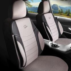 Panda Set Huse Scaune Auto pentru Audi S6 - Panda Elegant, Bej Negru, 11 piese