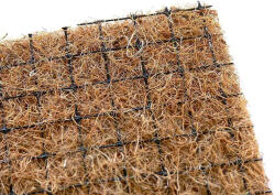 GEOMAT Kókusz mulcsozó matrac PP hálóval - Geomat K-P 600 g/m2 2×50 m [100 m2]