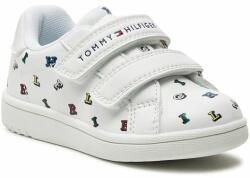 Tommy Hilfiger Sportcipők Tommy Hilfiger Aop Low Cut Velcro Sneaker T1X9-33338-1355 M White/Multicolor X256 25
