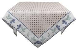 Clayre & Eef Asztalterítő 130x180cm 100% pamut, Blueberry Fields