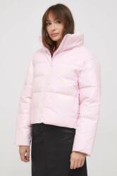United Colors of Benetton rövid kabát női, rózsaszín, téli, oversize - rózsaszín M - answear - 30 990 Ft