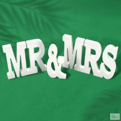 Mr & Mrs felirat fából (KB-3267)
