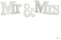 Mr&Mrs fa asztali felirat fehér (KB-7402)