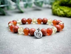 R. M. ékszer Szűz csillagjegy medálos ásvány karkötő (19279RM16)