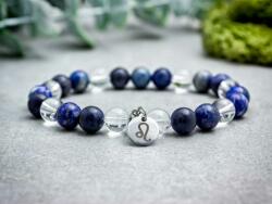 R. M. ékszer Oroszlán csillagjegy medálos ásvány karkötő (19276RM15)