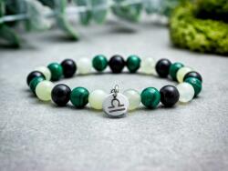 R. M. ékszer Mérleg csillagjegy medálos ásvány karkötő (19274RM20)