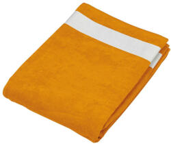 Kariban pamut velur fürdőlepedő KA118, Orange/White-100X160