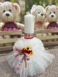Ie Traditionala Lumanare Botez cu motive traditionale