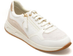 GEOX Pantofi GEOX albi, D36NQB, din piele naturala 35