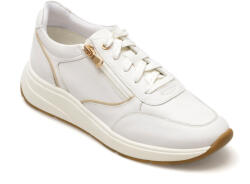 GEOX Pantofi GEOX albi, D45MXE, din piele naturala 39