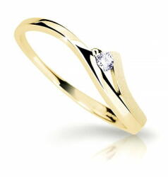 Cutie Diamonds Bámulatos sárga arany gyűrű gyémánttal DZ6818-1718-00-X-1 (Kerület 60 mm)